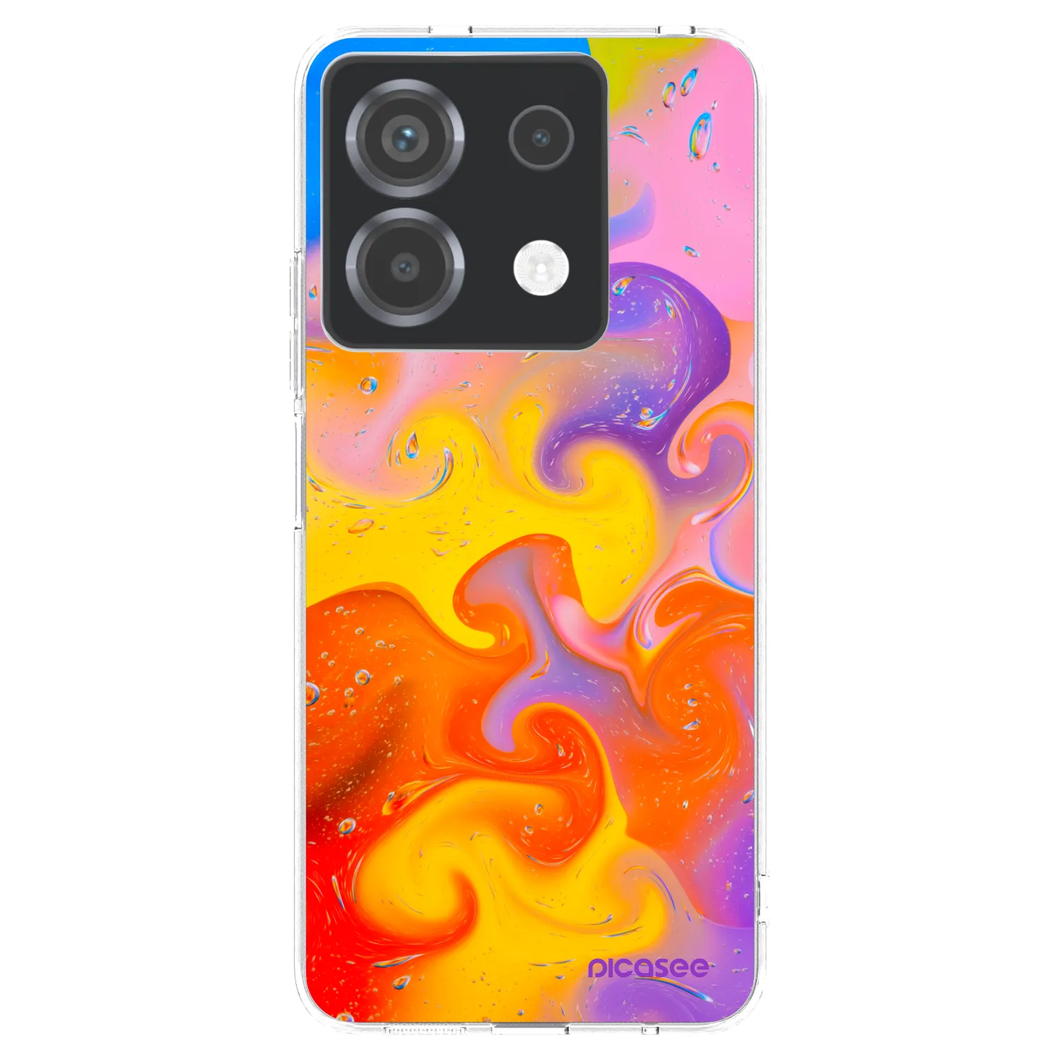 Picasee διαφανής θήκη σιλικόνης Xiaomi Poco X6 - Bubbles