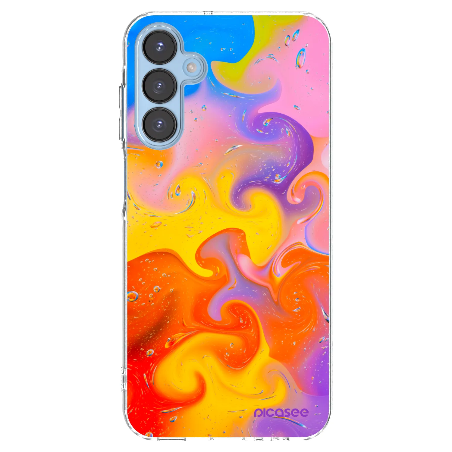 Picasee διαφανής θήκη σιλικόνης Samsung Galaxy A15 A156B 5G - Bubbles