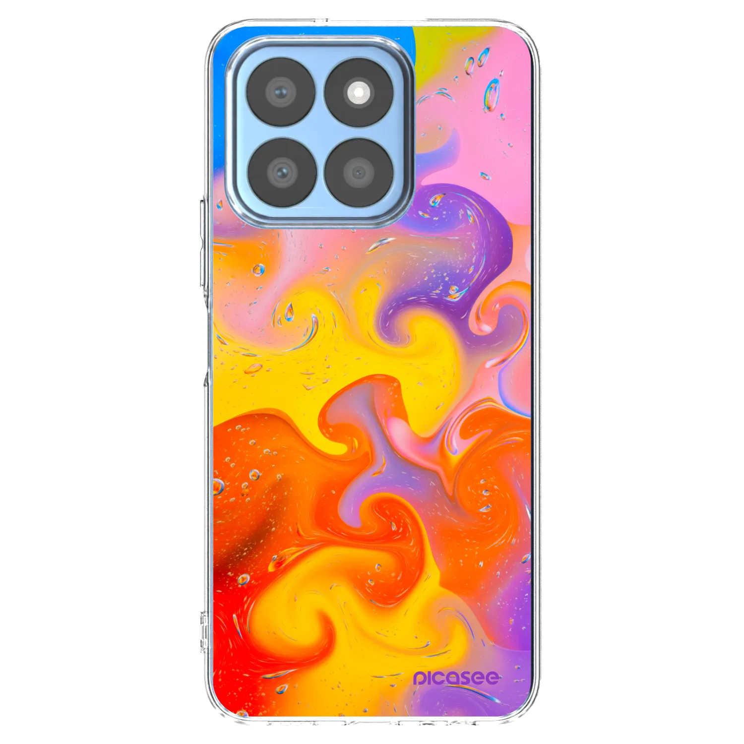 Picasee διαφανής θήκη σιλικόνης Honor X8b - Bubbles