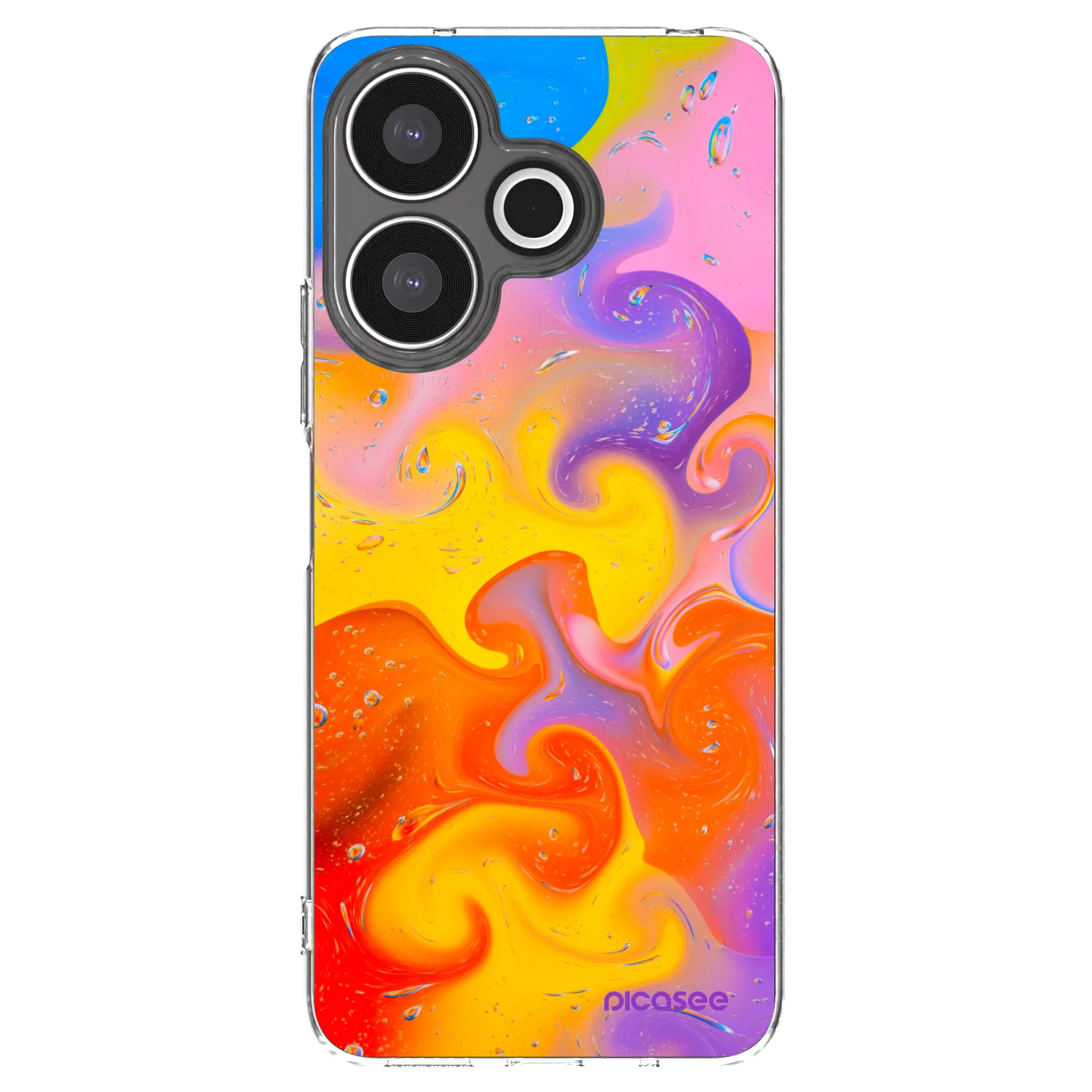 Picasee διαφανής θήκη σιλικόνης Xiaomi Redmi 13 4G - Bubbles