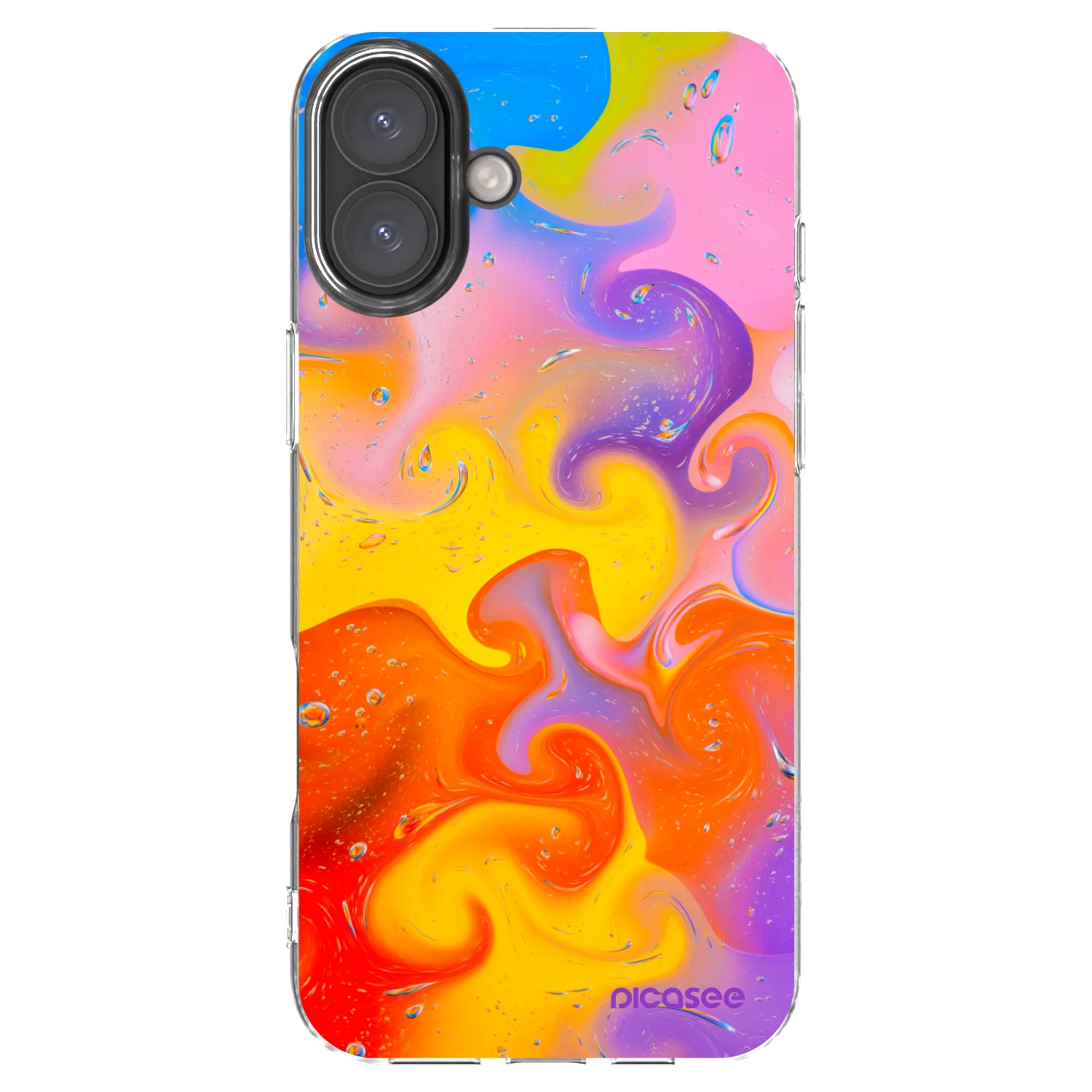 Picasee διαφανής θήκη σιλικόνης Apple iPhone 16 Plus - Bubbles