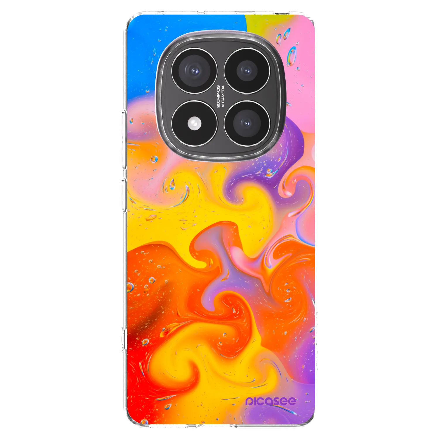 Picasee διαφανής θήκη σιλικόνης Xiaomi Redmi Note 14 Pro+ 5G - Bubbles