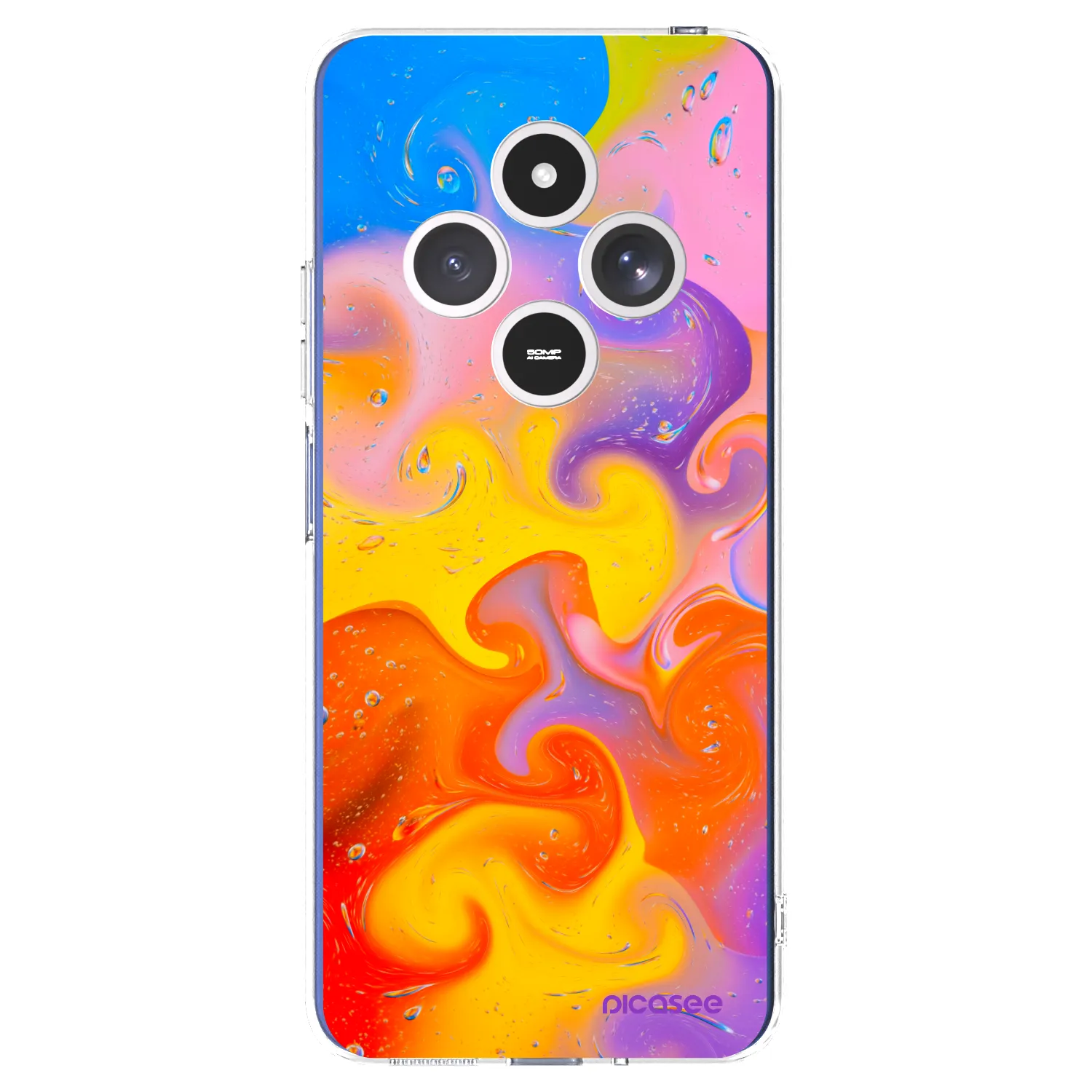 Picasee διαφανής θήκη σιλικόνης Xiaomi Redmi 14C - Bubbles