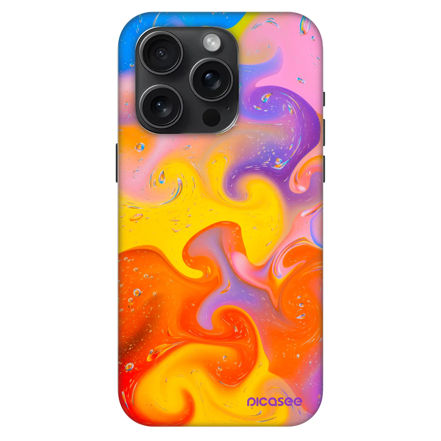 Picasee Fashion Case MagSafe για Apple iPhone 15 Pro - Bubbles