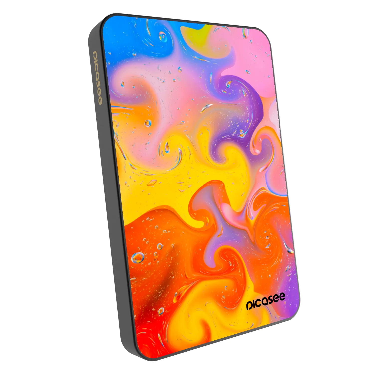 Picasee Powerbank με MagSafe 5 000 mAh Γκρί - Bubbles