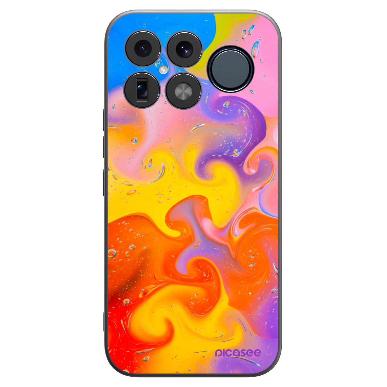 Picasee Μαύρη θήκη σιλικόνης για Xiaomi Poco F8 Ultra - Bubbles
