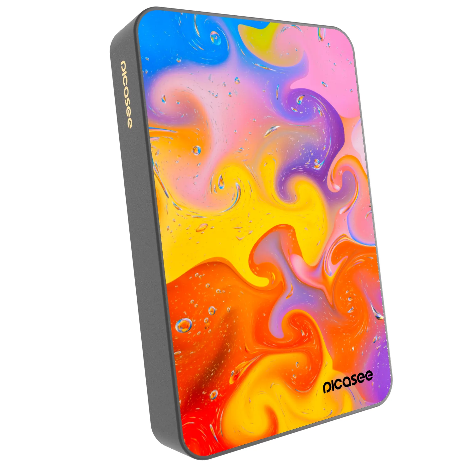 Picasee Powerbank με MagSafe 10 000 mAh Γκρί - Bubbles