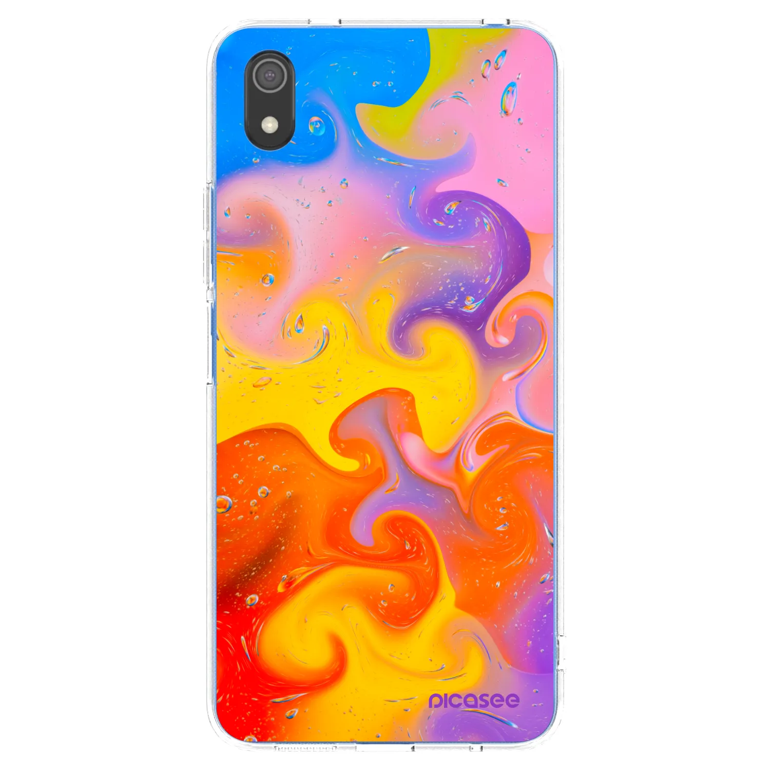 Picasee διαφανής θήκη σιλικόνης Xiaomi Redmi 7A - Bubbles
