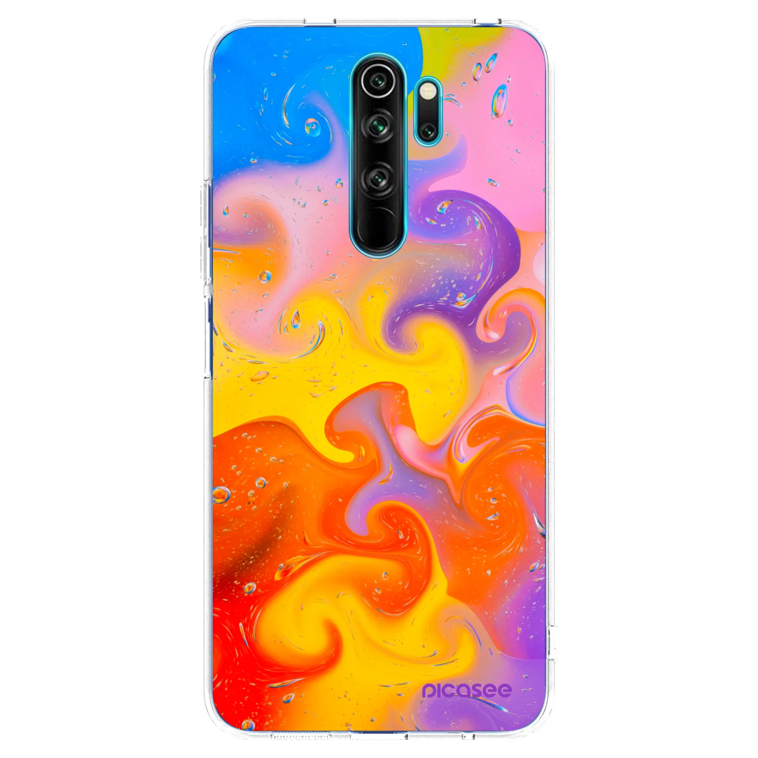 Picasee διαφανής θήκη σιλικόνης Xiaomi Redmi Note 8 Pro - Bubbles