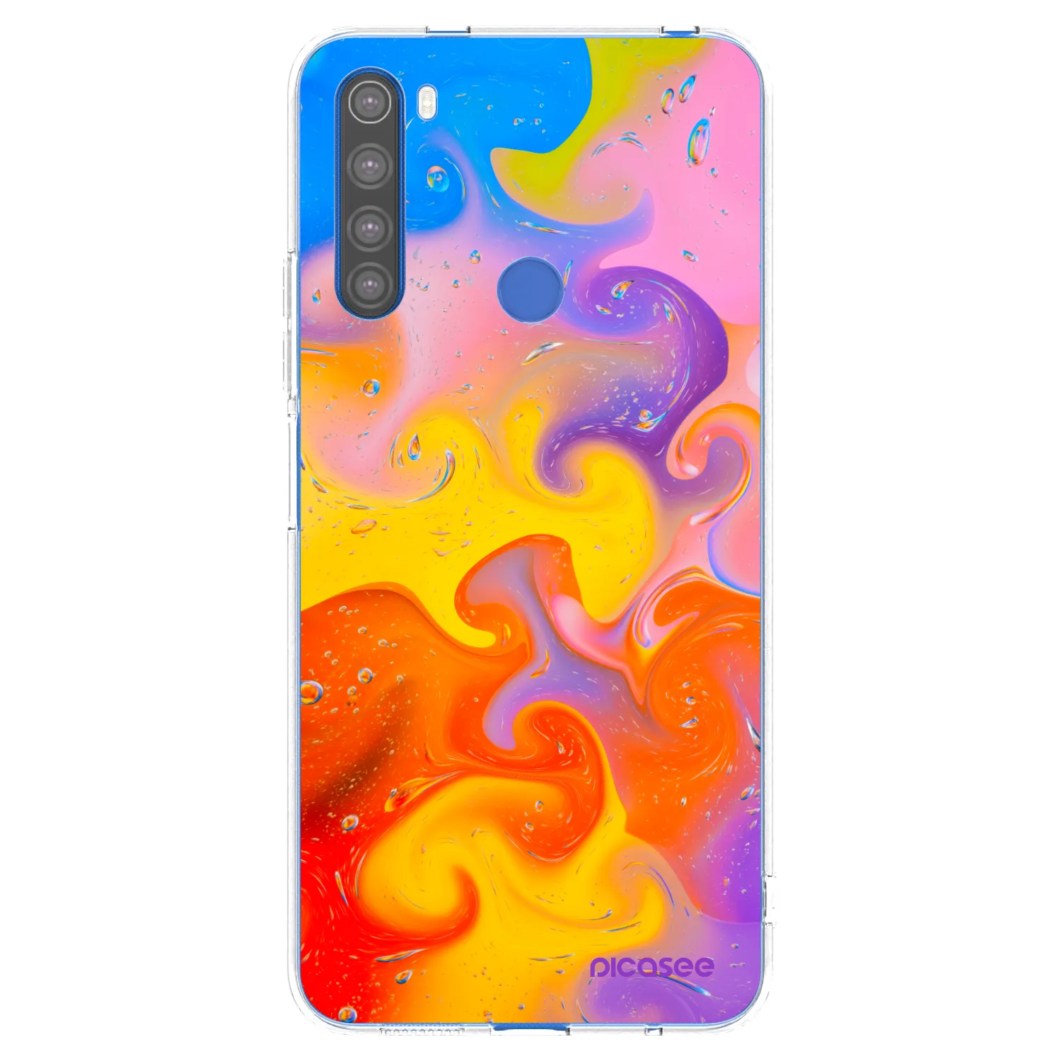 Picasee διαφανής θήκη σιλικόνης Xiaomi Redmi Note 8T - Bubbles