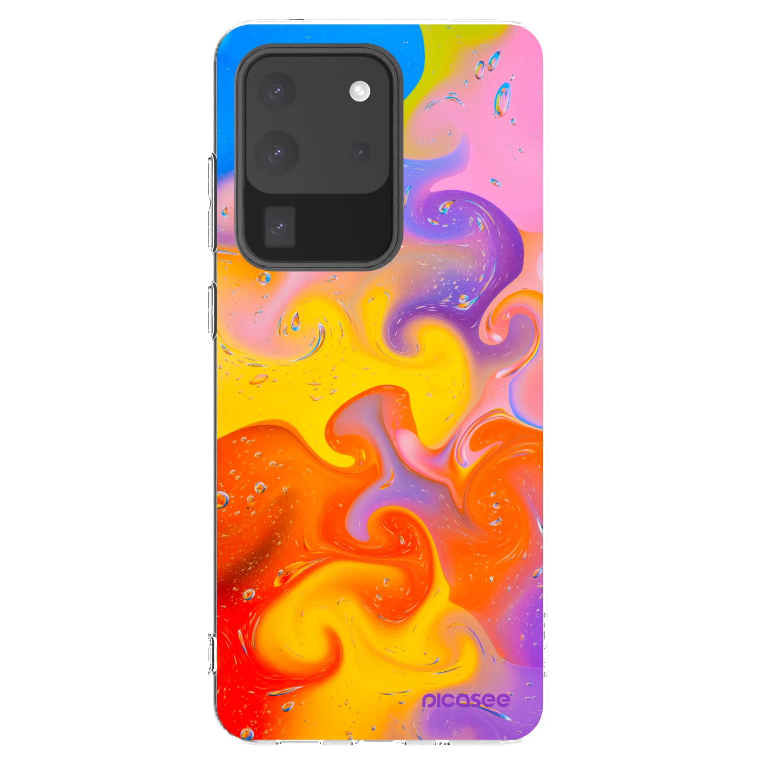 Picasee διαφανής θήκη σιλικόνης Samsung Galaxy S20 Ultra 5G G988F - Bubbles