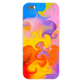 Picasee διαφανής θήκη σιλικόνης Apple iPhone 5/5S/SE - Bubbles