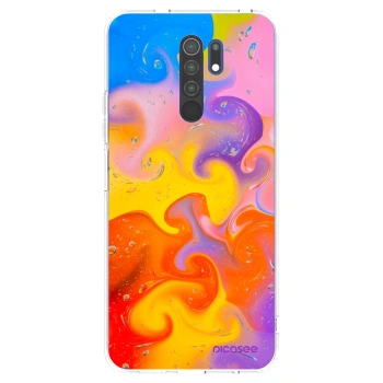 Picasee διαφανής θήκη σιλικόνης Xiaomi Redmi 9 - Bubbles
