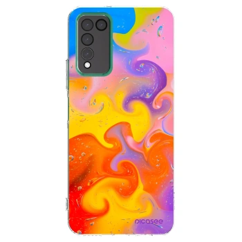 Picasee διαφανής θήκη σιλικόνης Honor 10X Lite - Bubbles