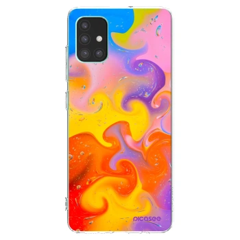 Picasee διαφανής θήκη σιλικόνης Samsung Galaxy M51 M515F - Bubbles