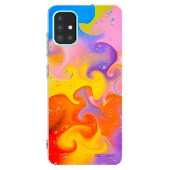 Picasee διαφανής θήκη σιλικόνης Samsung Galaxy M31s - Bubbles