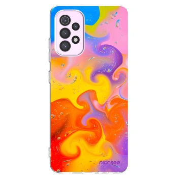 Picasee διαφανής θήκη σιλικόνης Samsung Galaxy A32 5G A326B - Bubbles