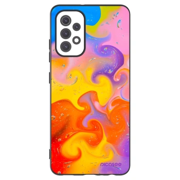 Picasee Μαύρη θήκη σιλικόνης για Samsung Galaxy A32 5G A326B - Bubbles
