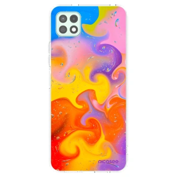 Picasee διαφανής θήκη σιλικόνης Samsung Galaxy A22 A226B 5G - Bubbles