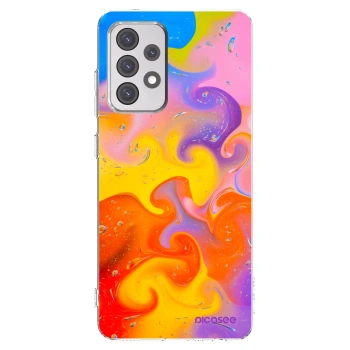 Picasee διαφανής θήκη σιλικόνης Samsung Galaxy A52s 5G A528B - Bubbles