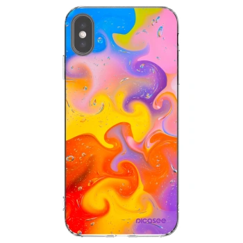 Picasee διαφανής θήκη σιλικόνης Apple iPhone XS Max - Bubbles