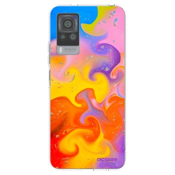 Picasee διαφανής θήκη σιλικόνης Vivo X60 Pro 5G - Bubbles