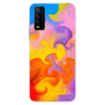 Picasee διαφανής θήκη σιλικόνης Vivo Y11s - Bubbles
