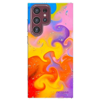 Picasee διαφανής θήκη σιλικόνης Samsung Galaxy S22 Ultra 5G - Bubbles
