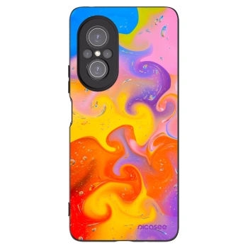 Picasee Μαύρη θήκη σιλικόνης για Huawei Nova 9 SE - Bubbles