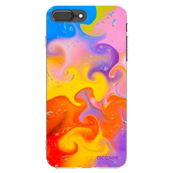 Picasee διαφανής θήκη σιλικόνης Apple iPhone 8 Plus - Bubbles