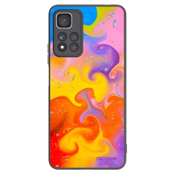 Picasee Μαύρη θήκη σιλικόνης για Xiaomi Redmi Note 11 Pro+ 5G - Bubbles