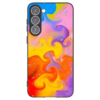 Picasee Μαύρη θήκη σιλικόνης για Samsung Galaxy S23+ 5G - Bubbles