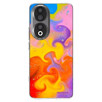 Picasee διαφανής θήκη σιλικόνης Honor 90 5G - Bubbles