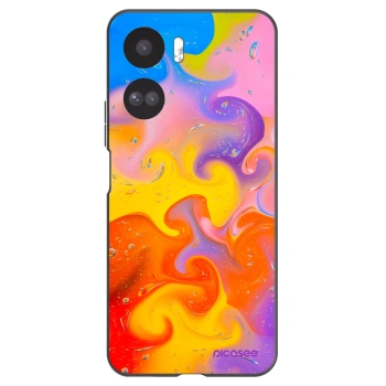 Picasee Μαύρη θήκη σιλικόνης για Honor 90 Lite 5G - Bubbles