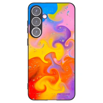 Picasee Μαύρη θήκη σιλικόνης για Samsung Galaxy S24+ S926B 5G - Bubbles