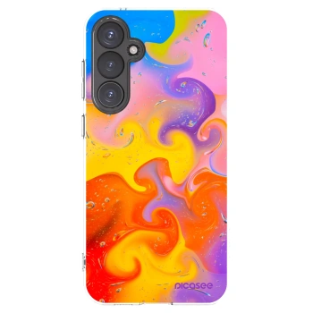 Picasee διαφανής θήκη σιλικόνης Samsung Galaxy S23 FE S711B - Bubbles