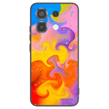 Picasee Μαύρη θήκη σιλικόνης για Xiaomi Poco X6 - Bubbles