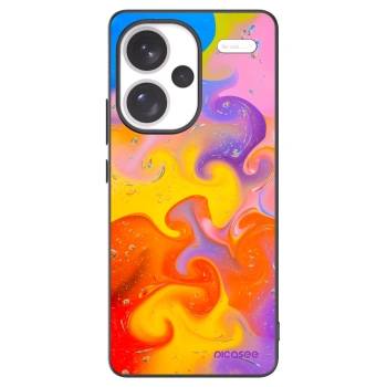 Picasee Μαύρη θήκη σιλικόνης για Xiaomi Redmi Note 13 Pro+ 5G - Bubbles
