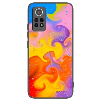 Picasee Μαύρη θήκη σιλικόνης για Xiaomi Redmi Note 12 Pro 4G - Bubbles