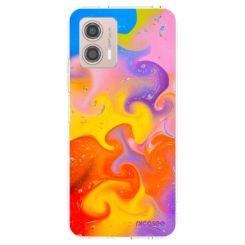 Picasee διαφανής θήκη σιλικόνης Motorola Moto G53 5G - Bubbles