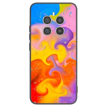 Picasee Μαύρη θήκη σιλικόνης για Realme 12 Pro 5G - Bubbles