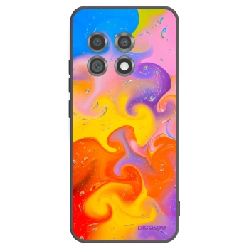 Picasee Μαύρη θήκη σιλικόνης για OnePlus 11 5G - Bubbles