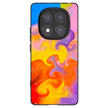 Picasee Μαύρη θήκη σιλικόνης για Xiaomi Redmi Note 14 Pro 5G - Bubbles