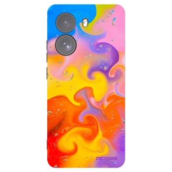 Picasee Μαύρη θήκη σιλικόνης για Xiaomi Poco X7 - Bubbles