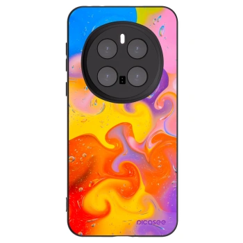 Picasee Μαύρη θήκη σιλικόνης για Honor Magic7 Pro 5G - Bubbles