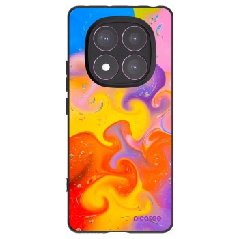 Picasee Μαύρη θήκη σιλικόνης για Xiaomi Redmi Note 14 Pro 4G - Bubbles