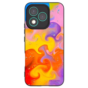 Picasee Μαύρη θήκη σιλικόνης για Honor 400 Lite 5G - Bubbles