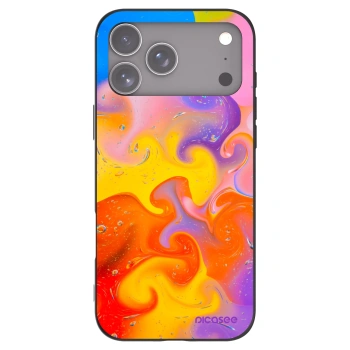 Picasee Μαύρη θήκη σιλικόνης για Apple iPhone 17 Pro Max - Bubbles