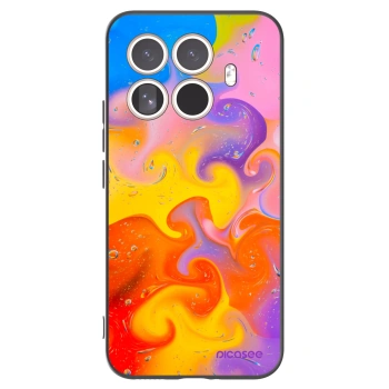 Picasee Μαύρη θήκη σιλικόνης για Xiaomi 15T Pro - Bubbles
