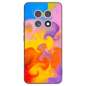 Picasee Μαύρη θήκη σιλικόνης για Xiaomi Redmi Note 15 - Bubbles